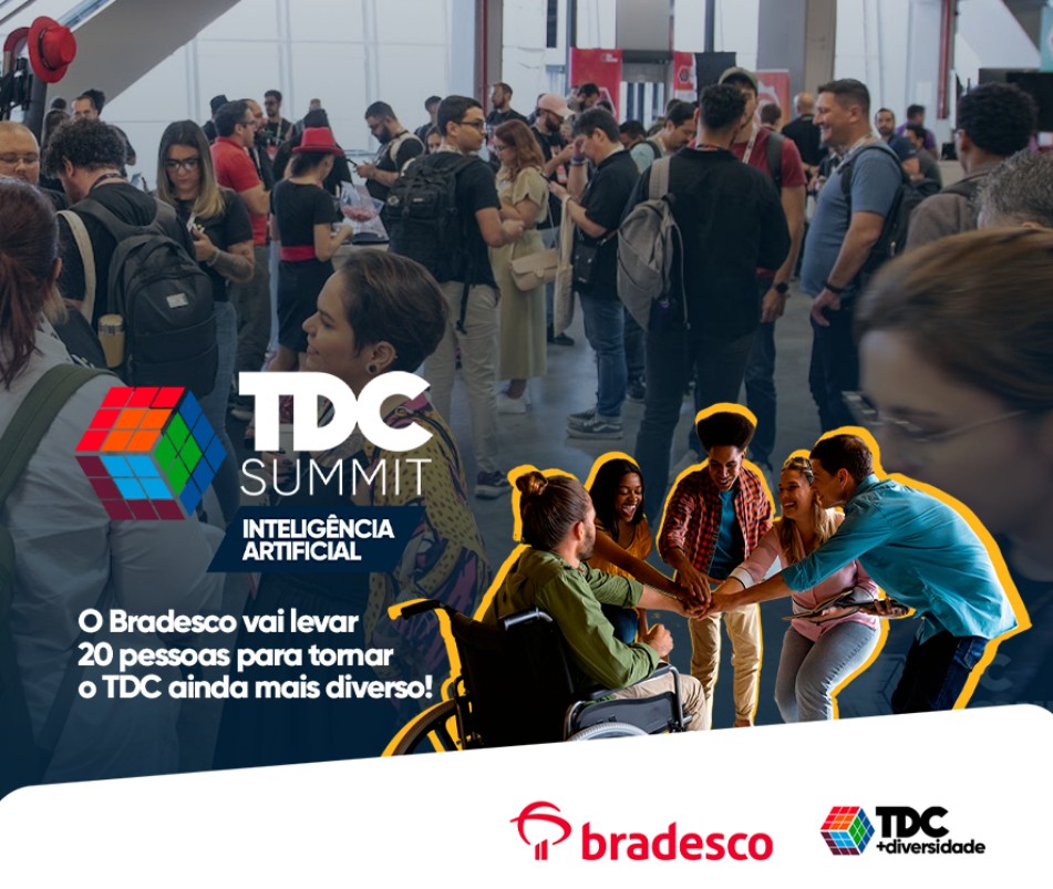 O Bradesco vai levar 20 pessoas para tornar o TDC ainda mais diverso